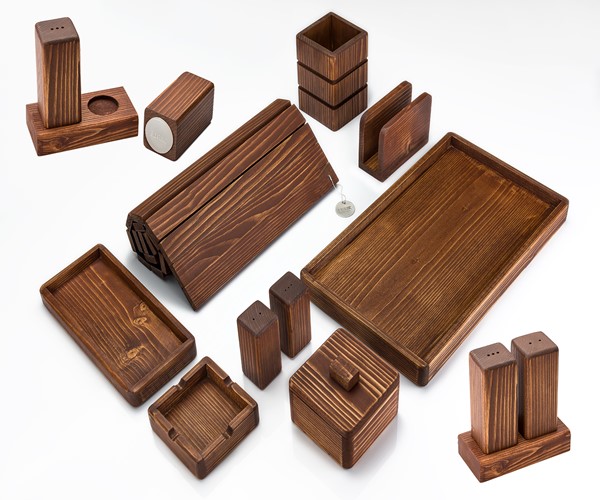 wooden products set